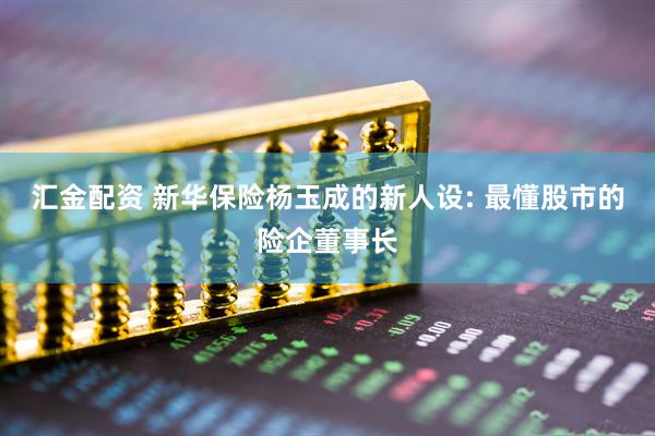 汇金配资 新华保险杨玉成的新人设: 最懂股市的险企董事长
